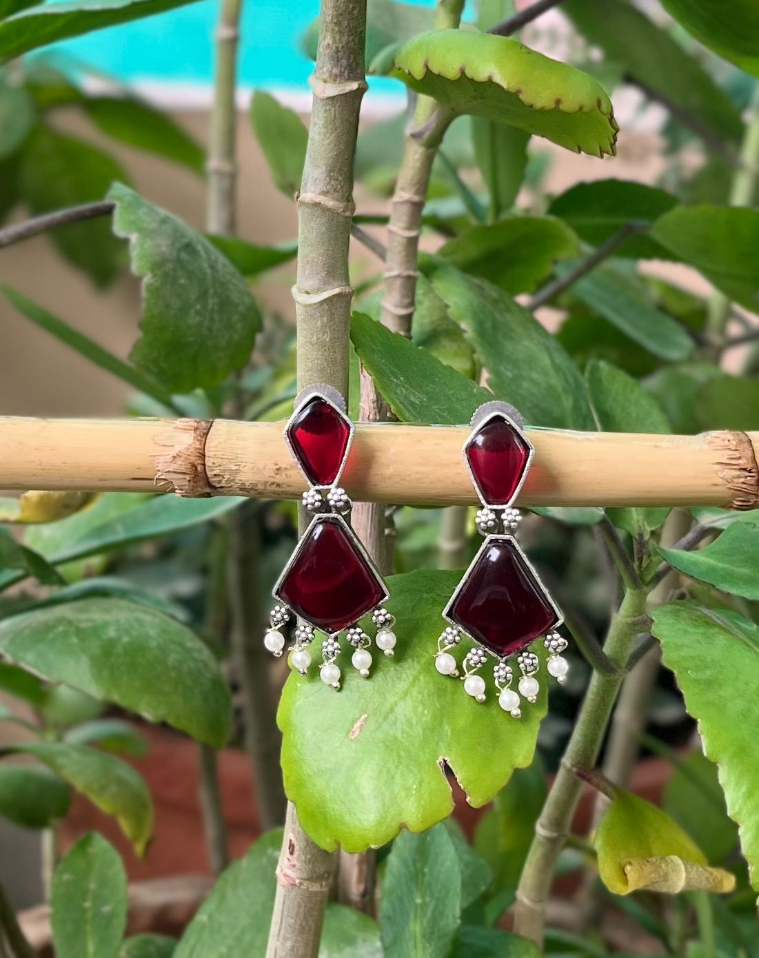 Ethnic Stone Dangler