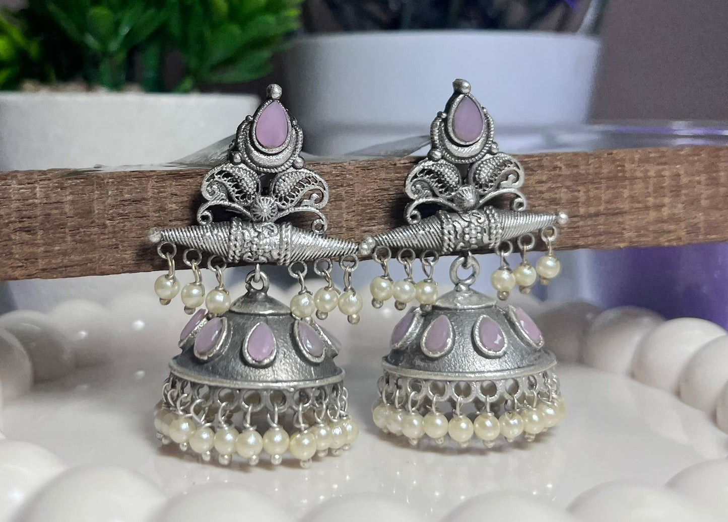 German Silver Classical Jhumki