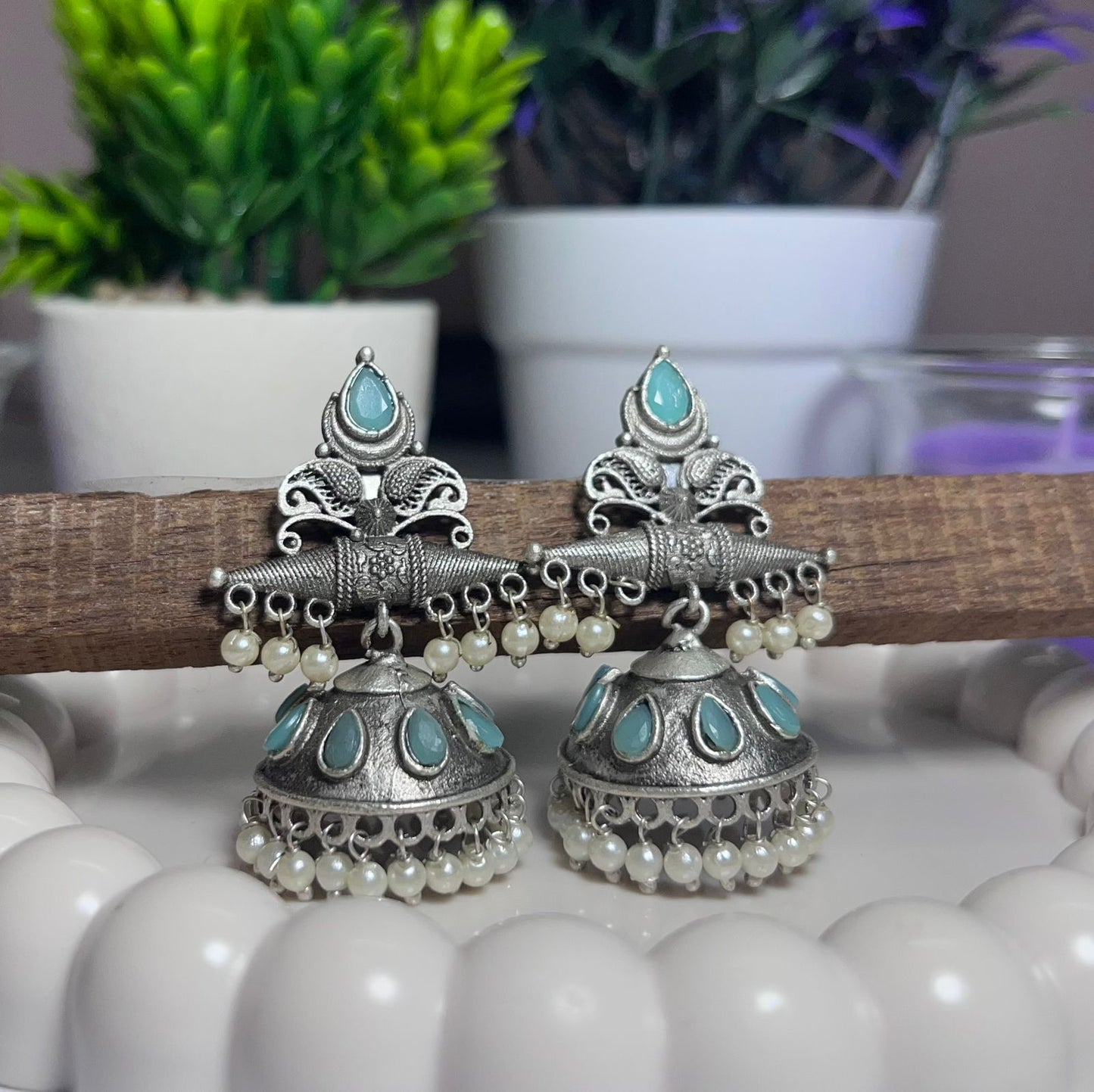 German Silver Classical Jhumki