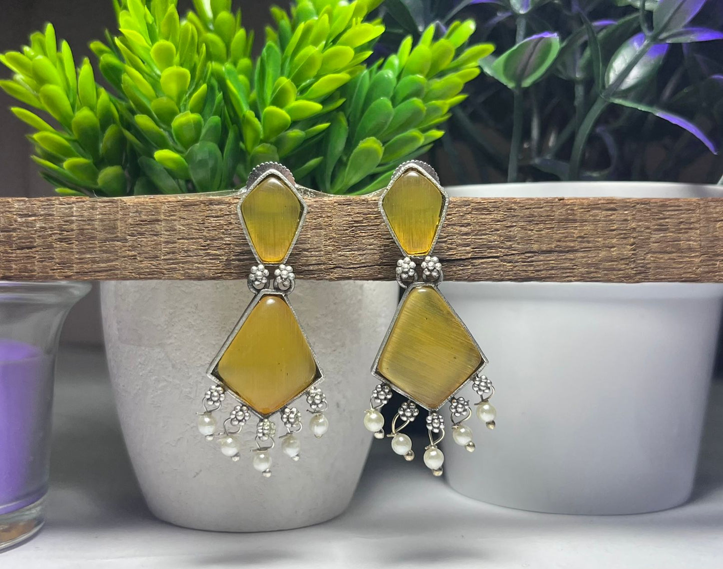 Ethnic Stone Dangler